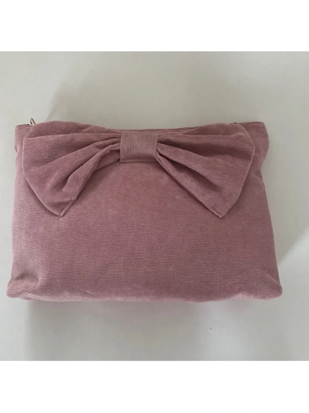 ULTA Pink Corduroy Large Cosmetic Bag NWT